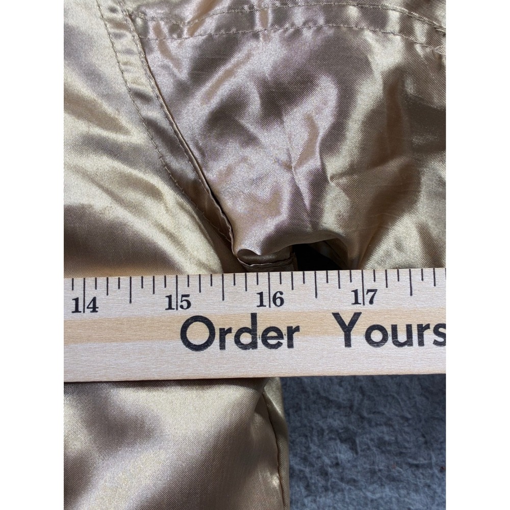 VTG Y2K Hannah Montana Miley Cyrus Disney Gold Fur Hood Bomber Jacket Girls 7/8 - Picture 9 of 15